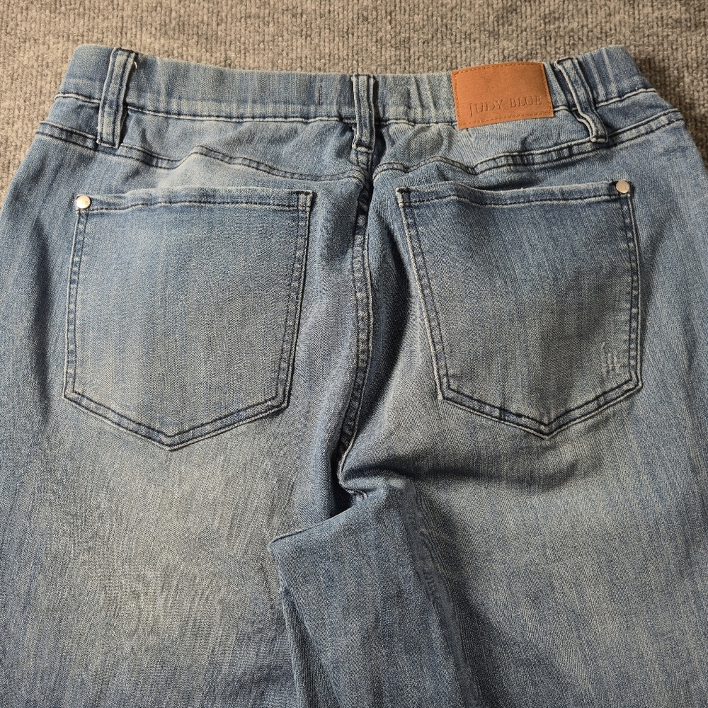Judy Blue Pull On Raw Hem Skinny Jeans - 16W - Picture 11 of 12